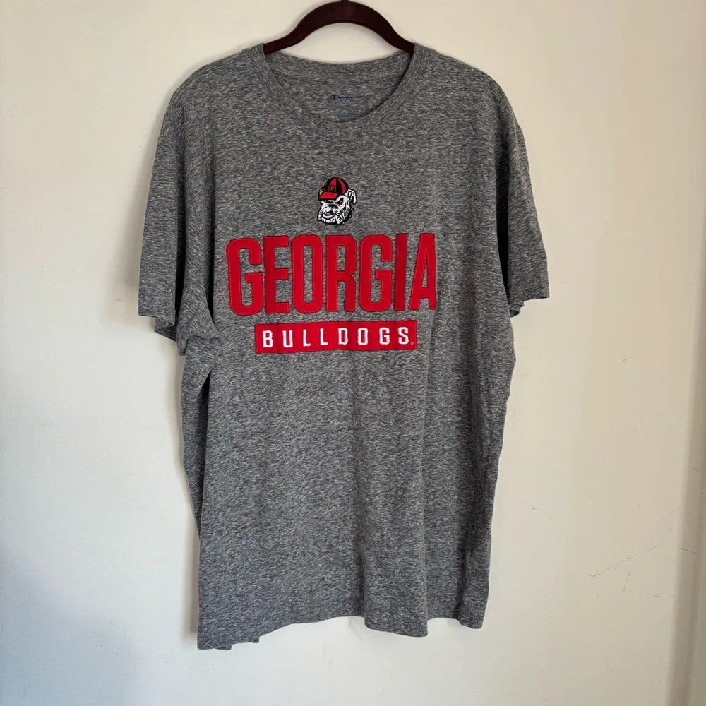 Champion Gray Georgia Bulldogs T-Shirt - Picture 1 of 5